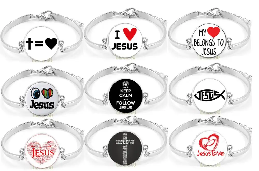 Браслет с христианским крестом Я люблю Иисуса христианство