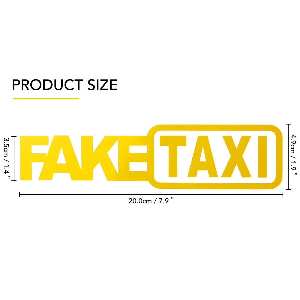 Автомобильная наклейка поддельная Светоотражающая для такси volkswagen golf 4 ford focus 3