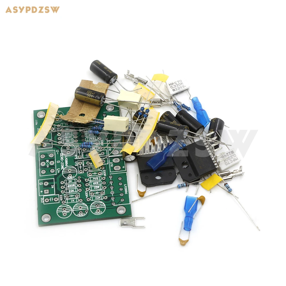 Мини стерео усилитель чистой мощности LM3886 схема динамичесотзывы PCB/DIY Kit/готовая