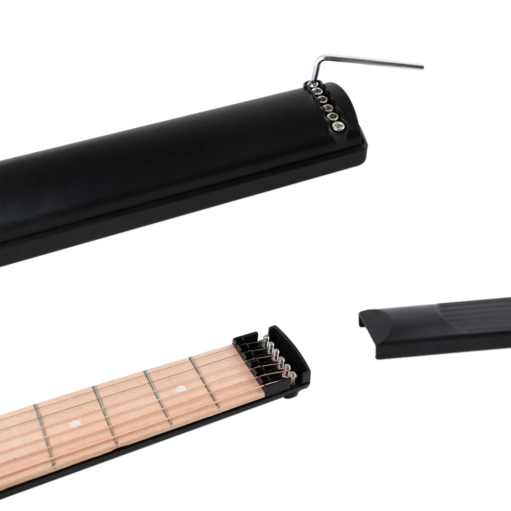 tasche gitarre elektrische gitarre 6 saiten holz praxis trainer werkzeug gadget für anfänger gitarre finger exerciser display free global sh
