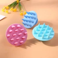 silicone hair cleaning brush bath shower hair scalp massager spa shampoo comb body relaxing hand massage tool