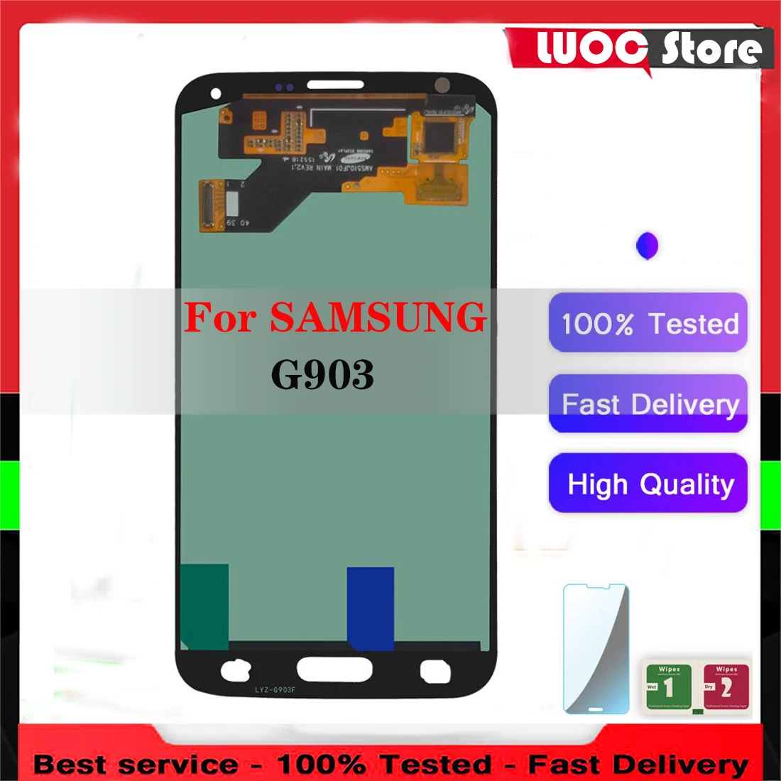 

Quality Super Amoled LCD Display For Samsung GALAXY S5 Neo G903 G903F Touch Screen Full Assembly tested Replacement No Dead Pixe