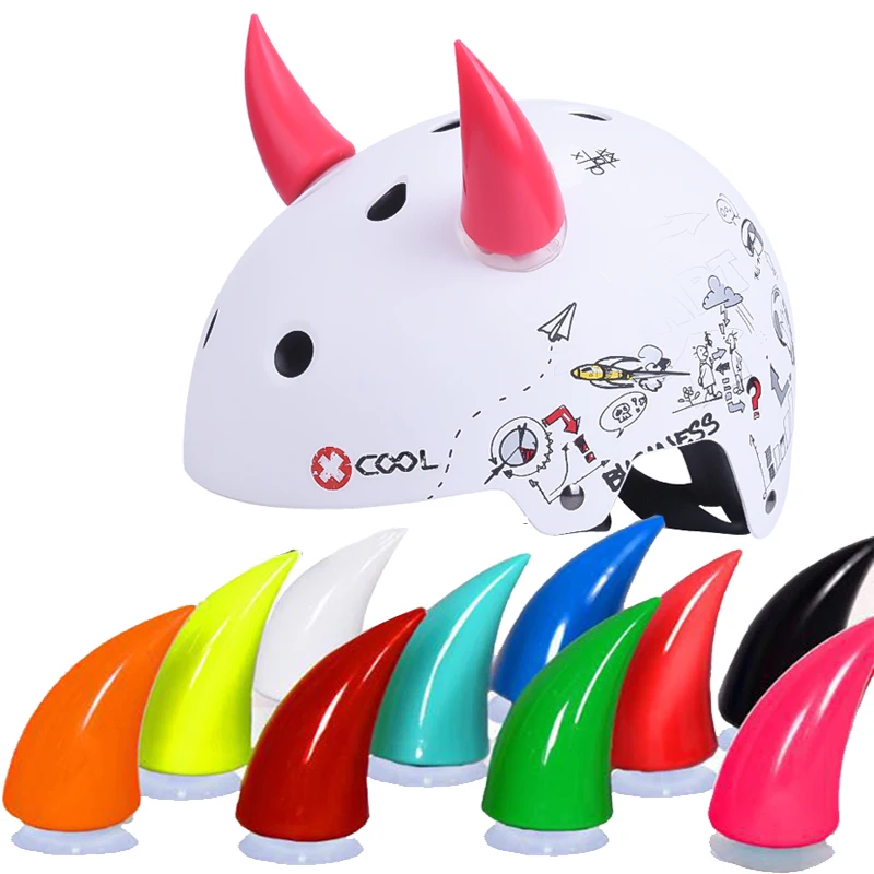 

Мотоциклетный шлем Дьявол Рог украшения на все лицо внедорожный шлем украшение Ox Рог автомобильные аксессуары силиконовая крутая присоска