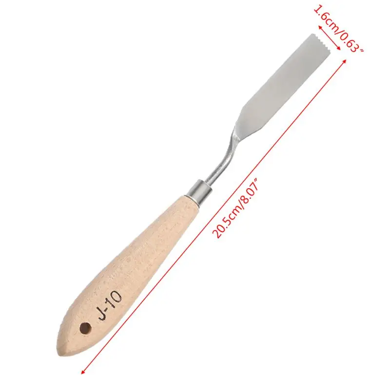 

2021 New 10pcs Stainless Steel Palette Scraper Paint Knives Blade for artist Oil Acrylic
