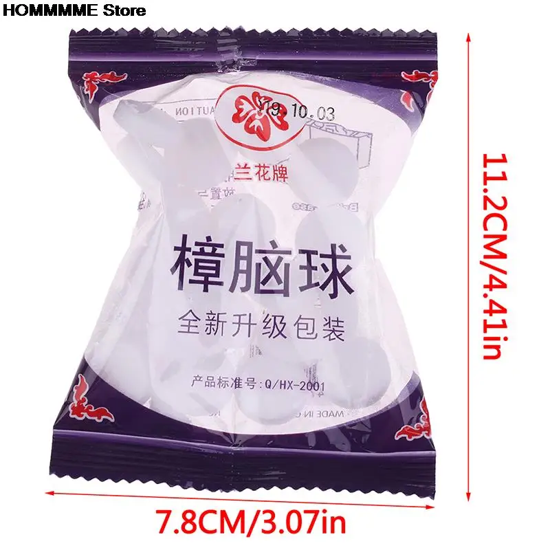 20pcs/bag Natural Mothballs Anti-mold Moth Repellent Camphor Ball Pest Control Wardrobe | Дом и сад