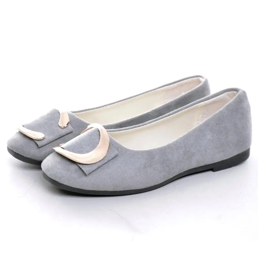 HEE GRAND/женские балетки на плоской подошве из искусственной замши разноцветные