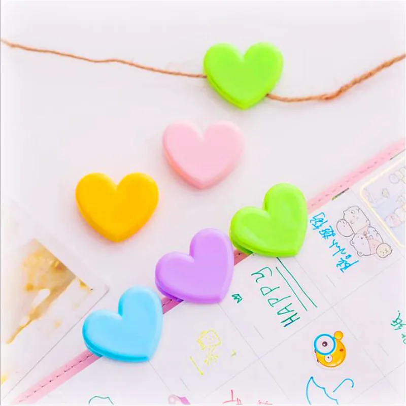 1 шт. Карамельный цвет любящее сердце зажимы украшения памятная фотография клип