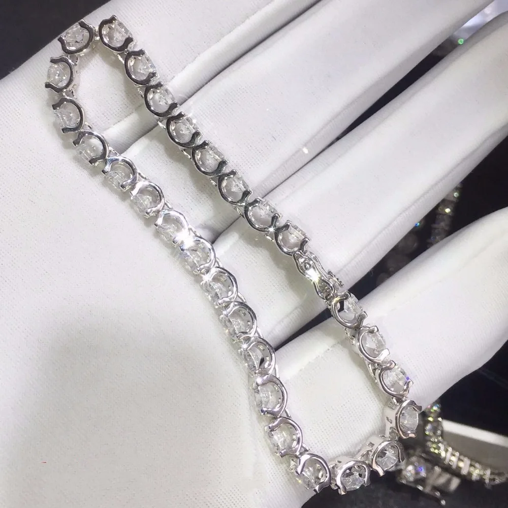 

TB258 Luxury 6 carat sona Simulated Gem bracelets,925 sterling silver bracelets,charm bracelets tennis bracelet