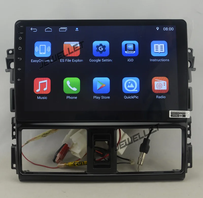 10 1 &quotчетырехъядерный 2.5D ips экран Android Автомобильный gps Радио навигатор для Toyota Vios