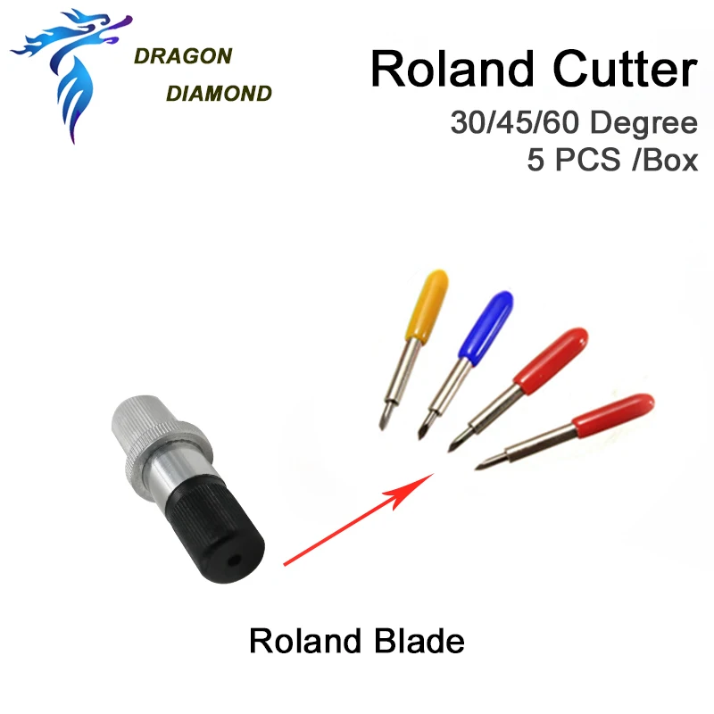 5 шт. режущий плоттер Roland 30/45/60 градусов 1 Держатель лопасти для винилового резака