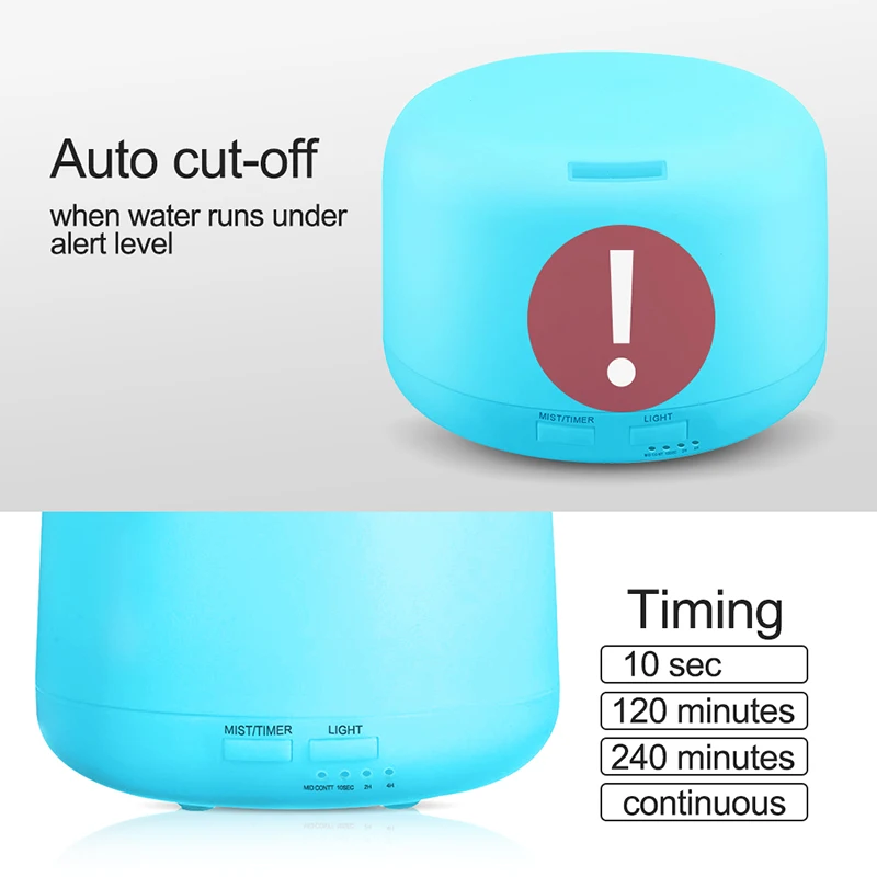 

300ml USB remote control ultrasonic air humidifier 7 color LED lights electric aromaaromatics diffuser