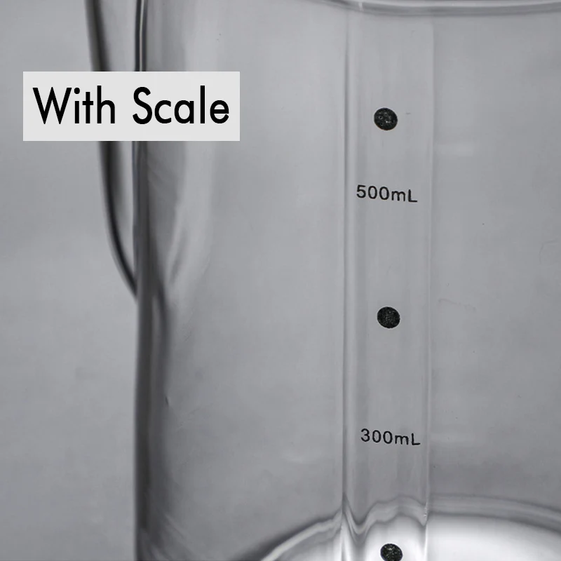 Jarra de vidrio para espumar caf&eacute; con leche y escala, jarra para espuma de leche, Barista, Espresso, caf&eacute; Latte, jarra para leche, 350/600ml-1