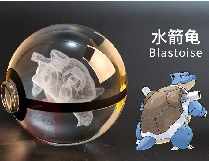 Geng Ghost Elves диаметр 5 см стеклянная настольная лампа Pokemon Go Pocket Monster Mewtwo 3d светодиодный ночной Светильник power Bank 3d лампа - Цвет: Diameter 5cm