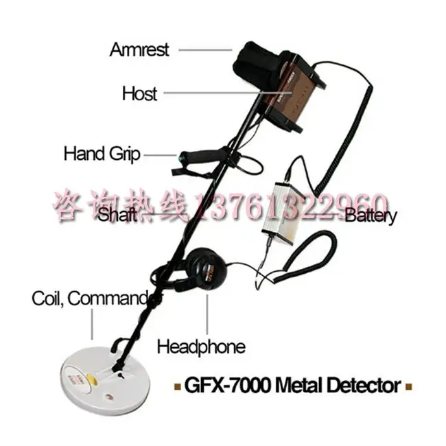 Gfx7000 импульсный металлоискатель прибор для охоты за сокровищами Gpz7000