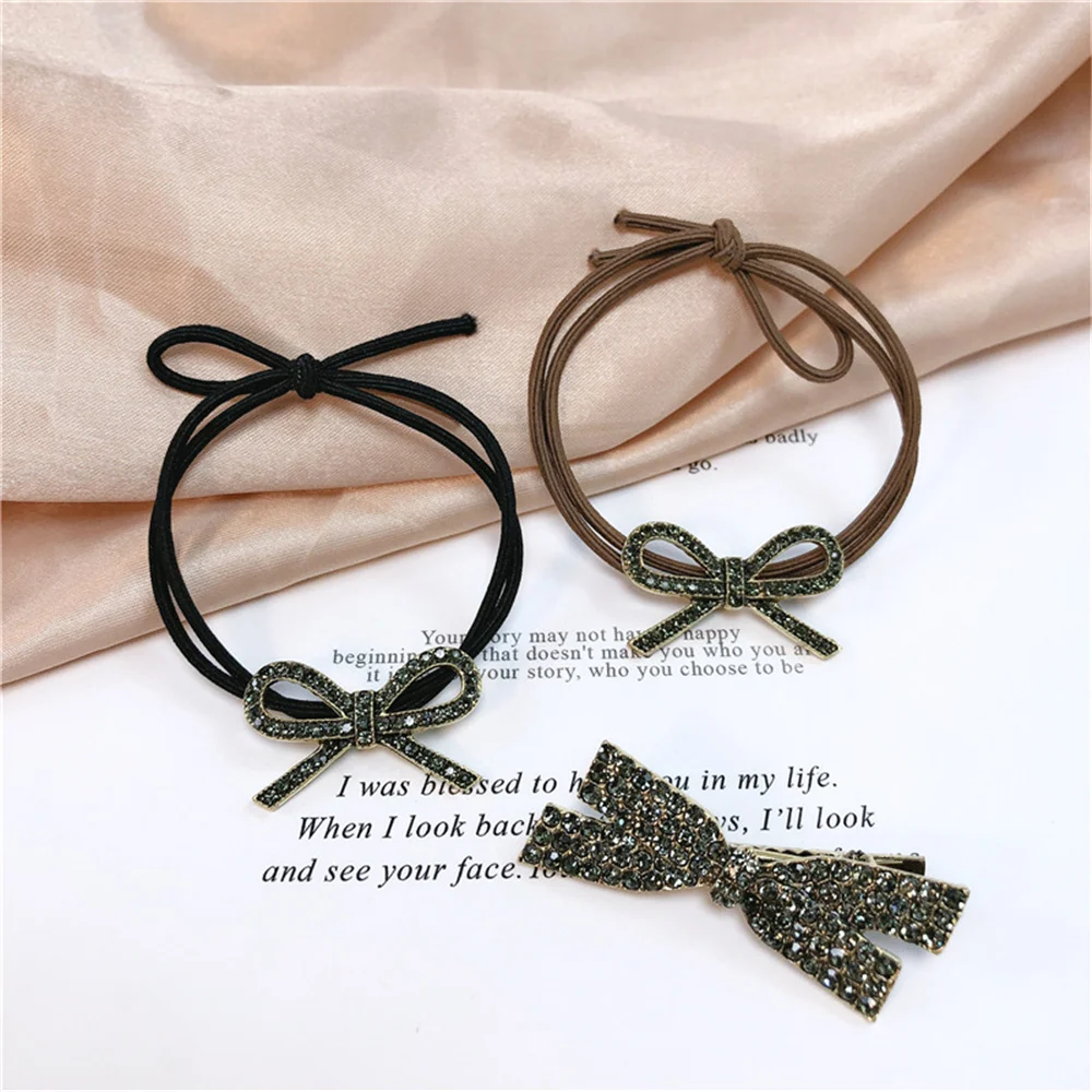 Для девочек с украшением в виде кристаллов Ботильоны на заколки для волос