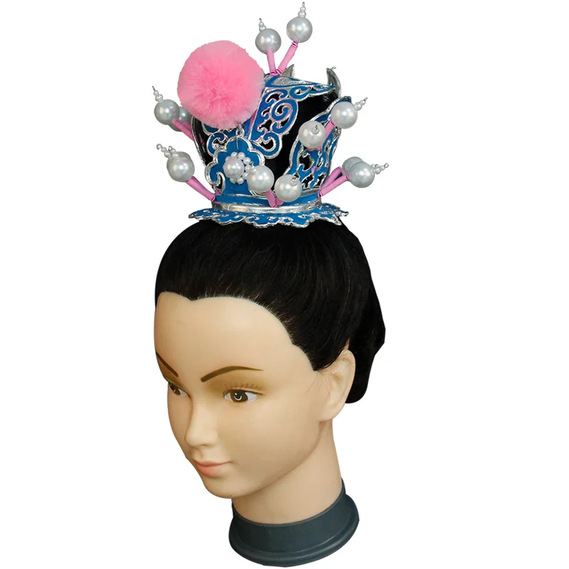 

Chinese traditional Handmade Opera Zijin Guan Duzi tou Jing Yue Opera Dance Costume film Jia Baoyu headdress cap crown prince to