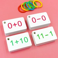 132pcsset 0 10 110pcsset 11 20 kids math learning card addition and subtraction flash card educational toys for children