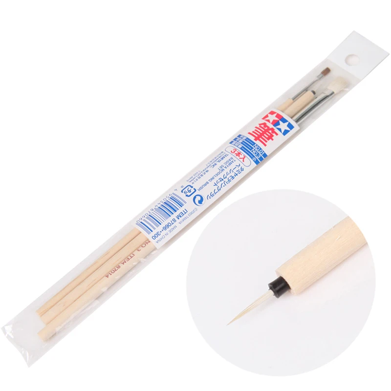 Tamiya 87066 Modeling Paint Brush Basic (3pcs) Set Craft Tool | Инструменты