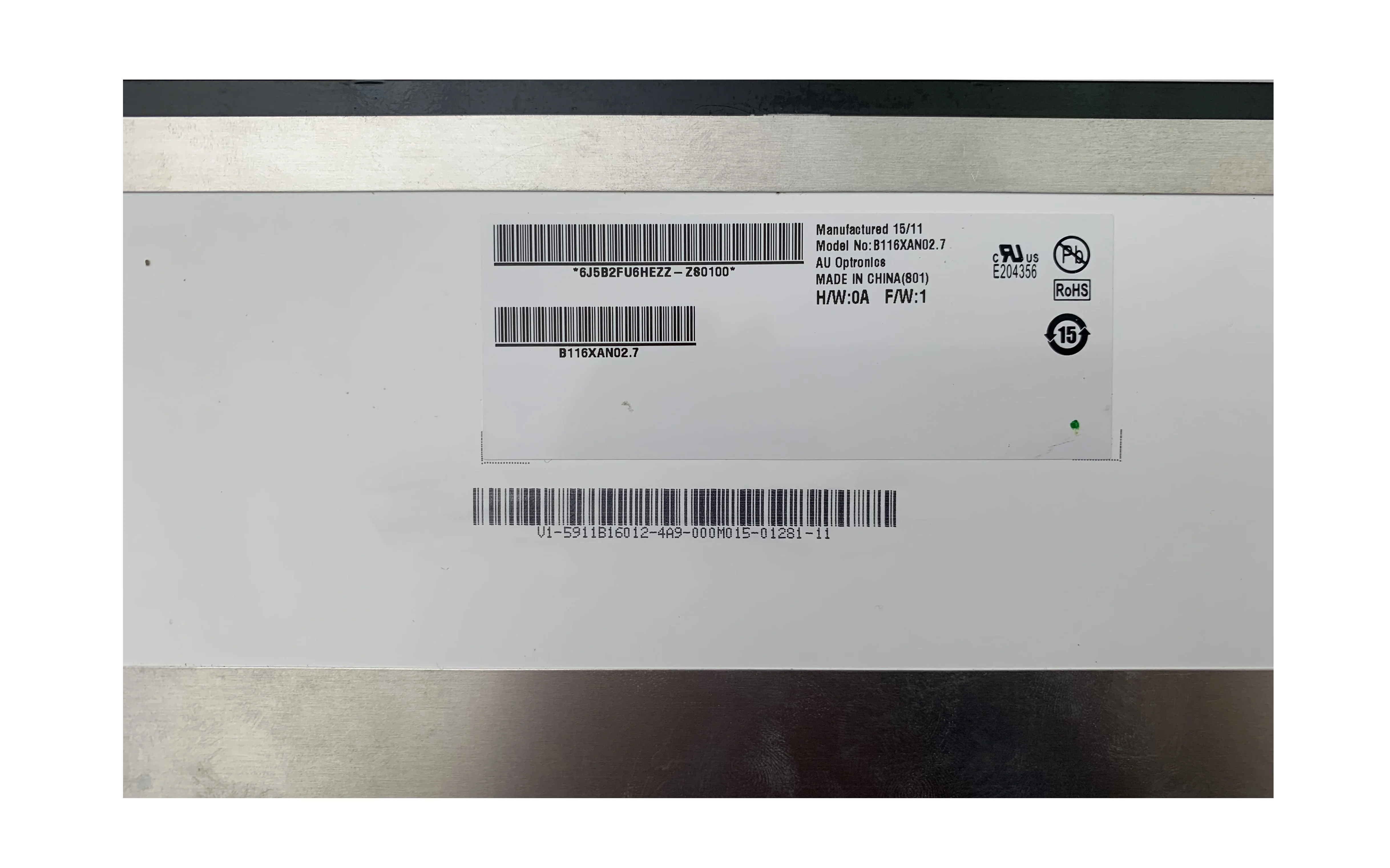 B116XAN02.7 11 6 дюймовый IPS ЖК дисплей Замена Оригинальный WXGH 1366*768 eDP 30pin тонкий