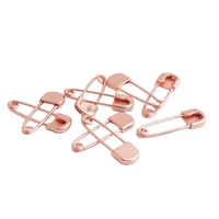 3510mm 50pcs rose gold color safety pins brooch sewing knitting tool for earring garment accessories