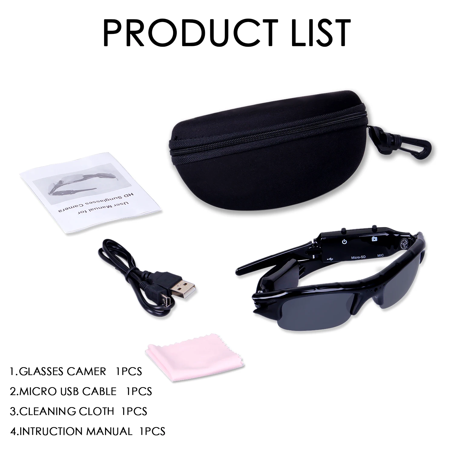 

UV400 Cycling Sunglasses 3 in 1 Digital Camera Cycling Eyewear Men HD Glasses Eyewear Fishing DVR Video Recorder Outdoor Sports