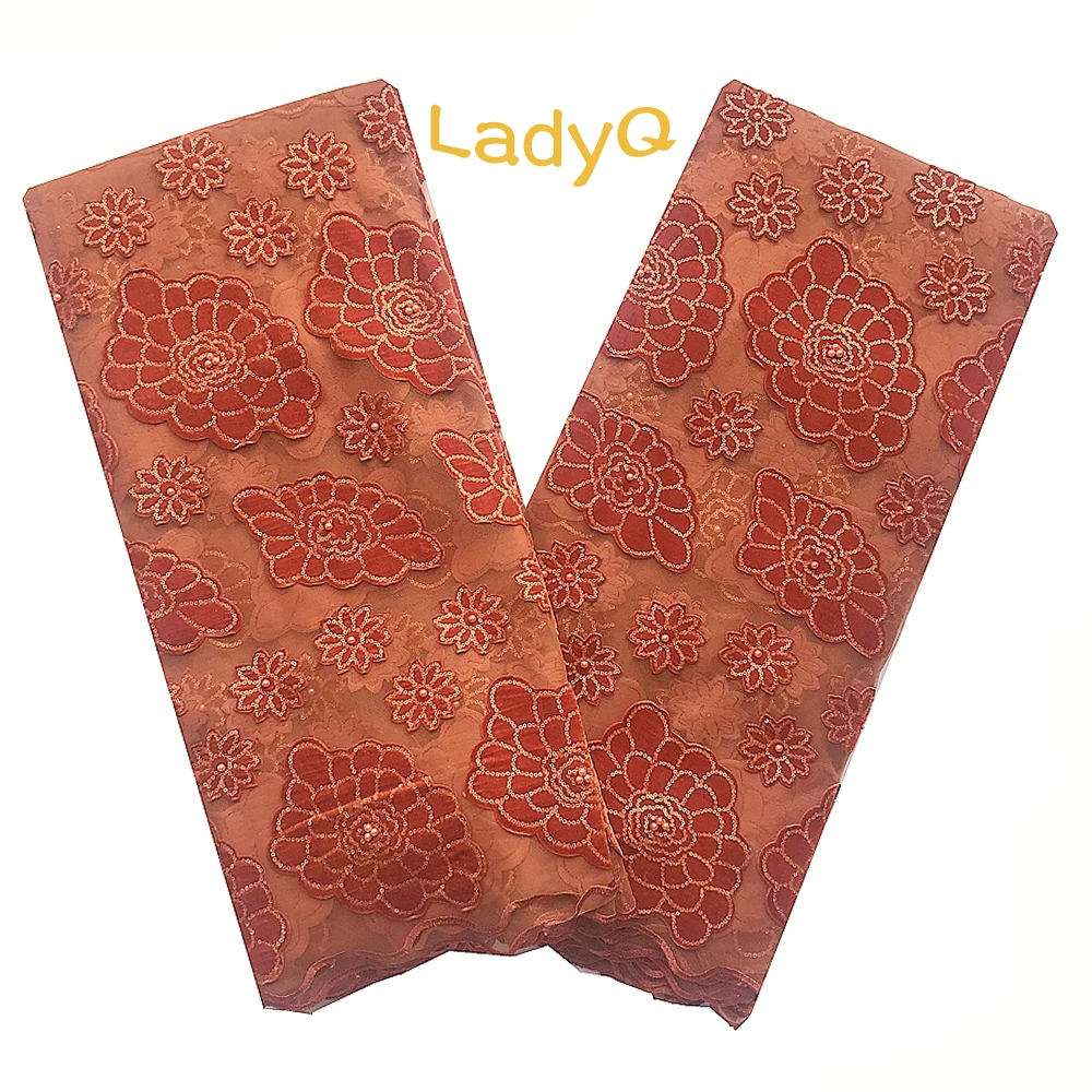 Бирюзовые синие нигерийские кружевные ткани швейцарская сетка материал