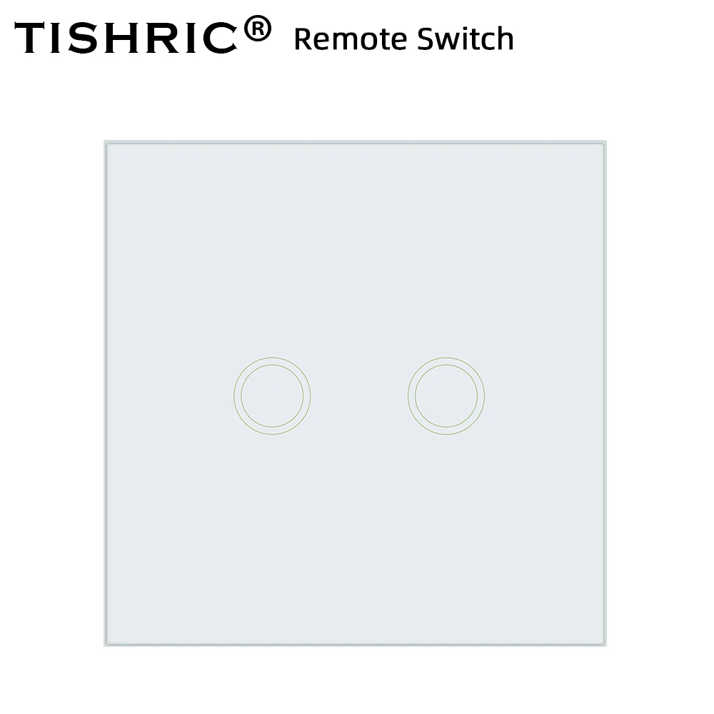 2 c remote TISHRIC RF пульт дистанционного управления 433 МГц передатчик настенная панель липкий умный/Google домашняя работа с SONOFF RF/T1/T2/Bridge/4CH PRO r2 - Комплект: 2 c remote