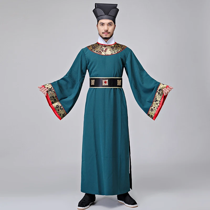 Маскарадный китайский традиционный костюм Мужская одежда халат Восточная