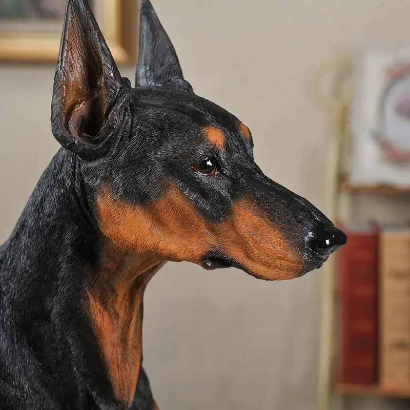 Модель животного в масштабе 1/6 модель собаки Doberman с высокой имитацией экшн