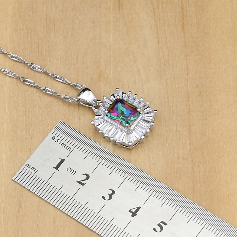 Женский ювелирный комплект из серебра 925 пробы серьги/кольца/ожерелье | Украшения