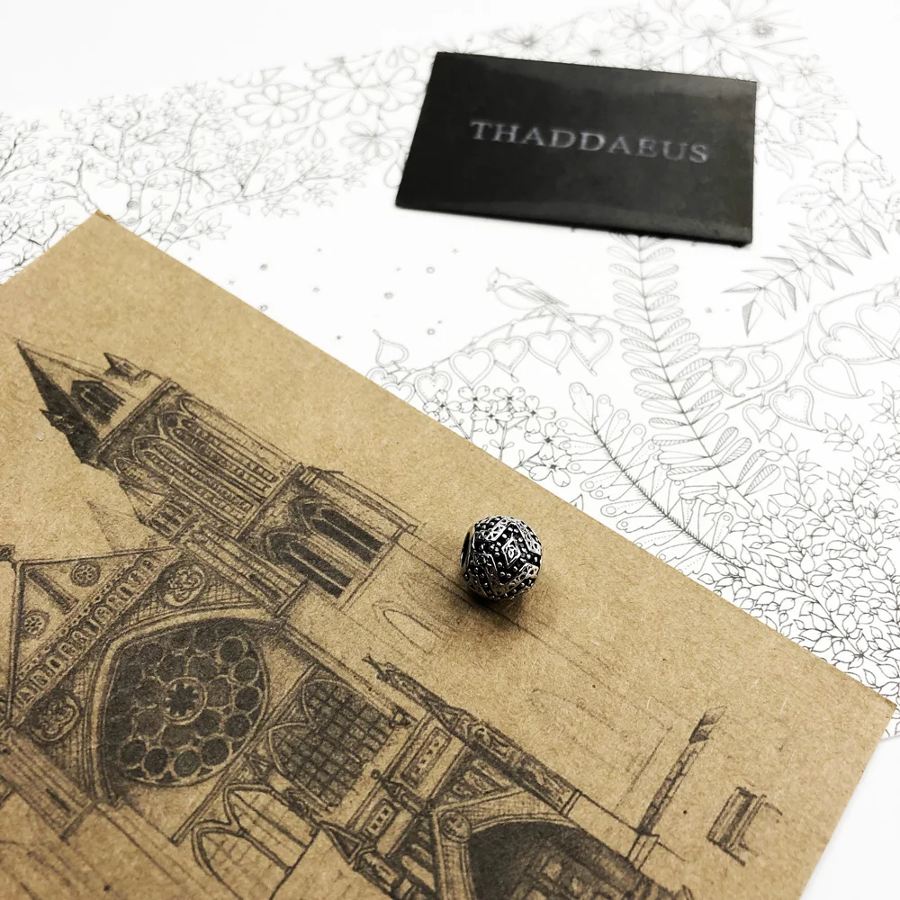 Бусины пантера 925 стерлингового серебра CZ подарок подходит для мужчин и женщин