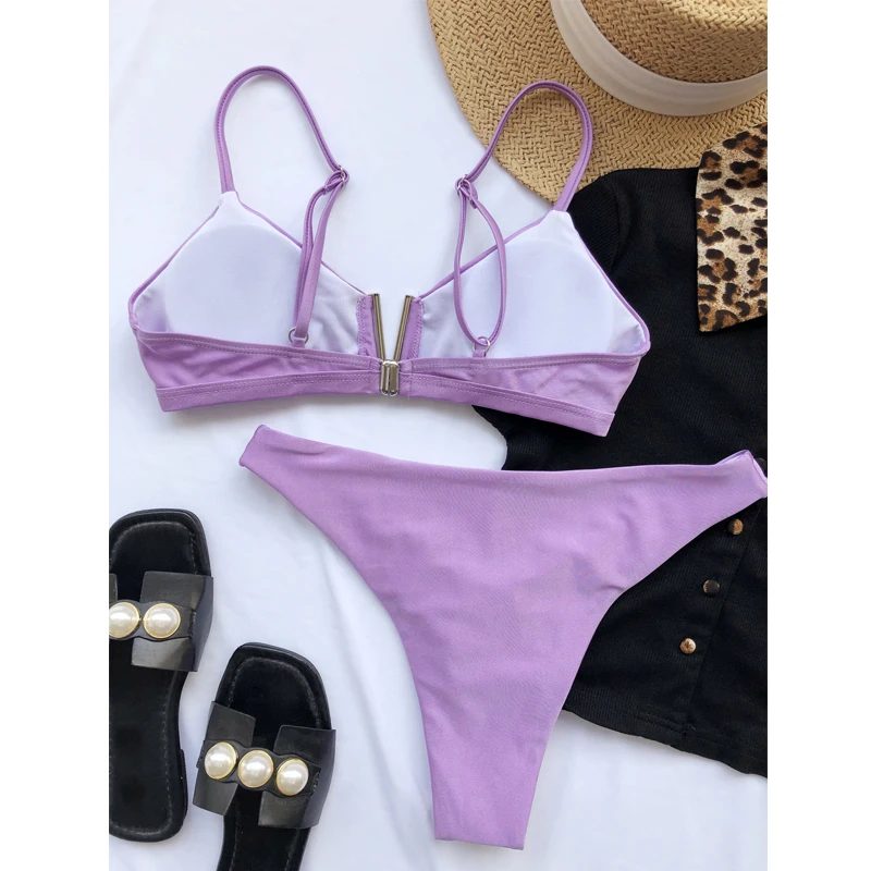 Слинг бикини купальник с низкой талией женские купальные костюмы 2021 из двух