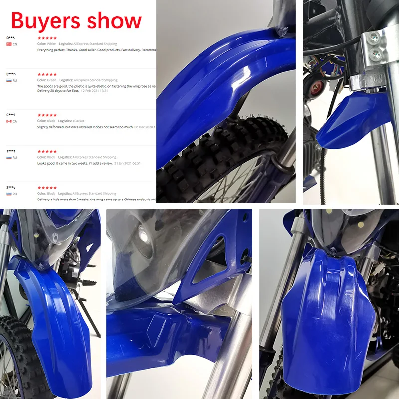 Мотоциклетные пластиковые передние крылья брызговик для YZ RM RMZ DR DRZ WR XR CRF KLX KX 125 250