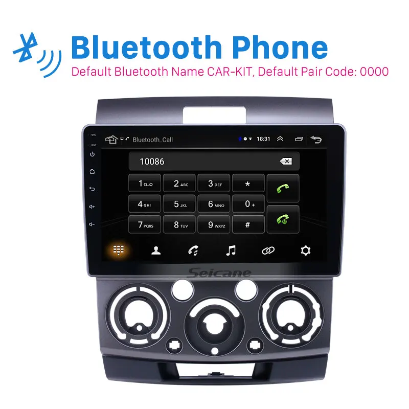 Автомобильное радио Seicane на Android 9 1 с сенсорным экраном дюймов GPS для Ford Everest/Ranger Mazda