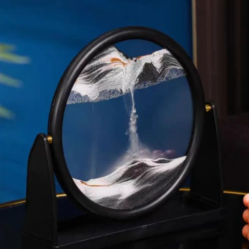 Новый вращающийся песочный пейзаж движущийся песок искусство круглые