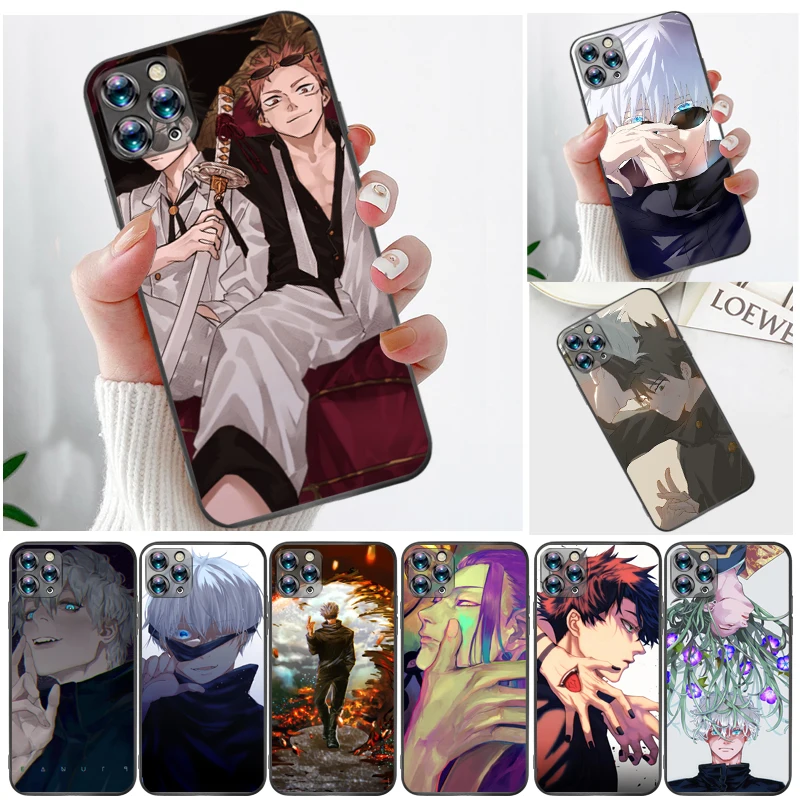 

Jujutsu Kaisen Sukuna Yuji Itadori Fushiguro Megumi Satoru Gojo Phone Case For iPhone 11 11Pro MAX Funda Back Cover Soft TPU