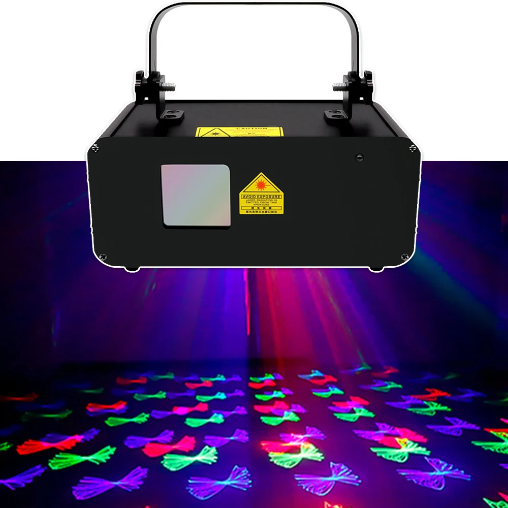 

2021 DMX512 Новый анимационный лазерный светильник светодиодный узорный лазерный проектор DJ диско сценисветильник Свадьба бар вечерние НКА в п...