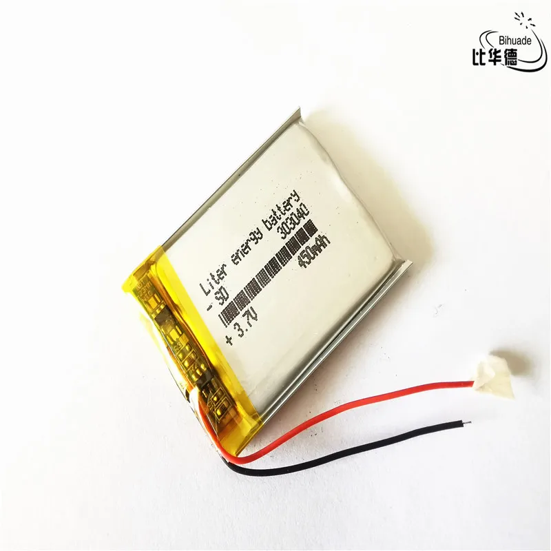 MP3, MP4 gps тонкий маленький игрушечный аккумулятор 303040 полимерная аккумуляторная батарея 450mah литий-ионные батареи