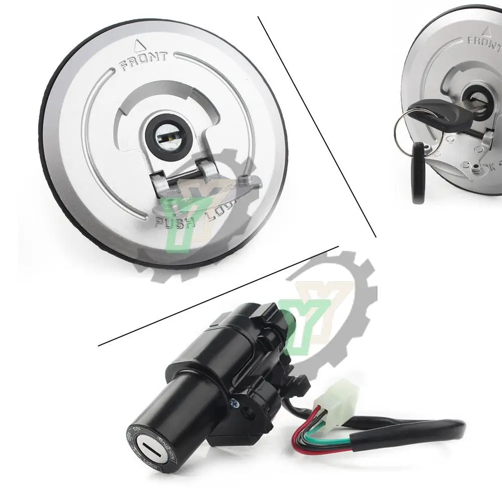 

Motorcycle Gas Fuel Tank Cap Seat Ignition Switch Start Lock Contact Key Set For HONDA CB250 FMX FMX650 05-06 CBR 600RR 03-2006