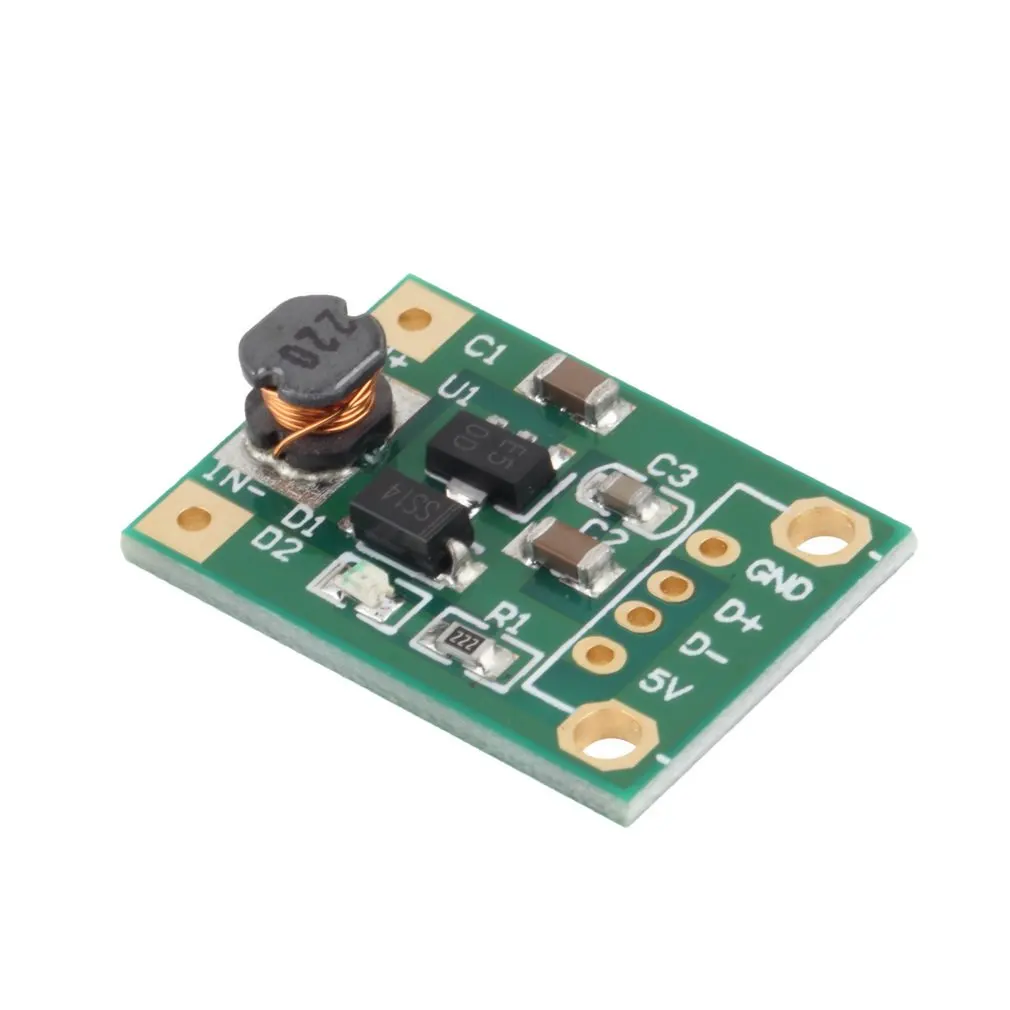 

1Pcs DC-DC Boost Converter Step Up Module 1-5V to 5V 500mA Power Module Newest