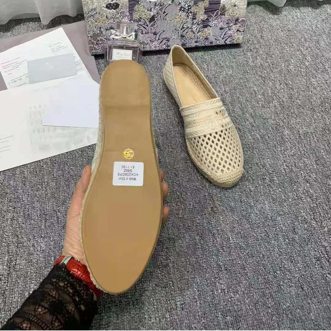 

Prowow New Summer Mesh Round Toe Ballet Shoes Sandals Flats Shoes Women Zapatos Mujer
