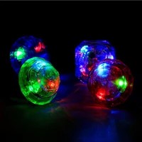 2022 faux diamond led flashing finger rings children adults bar disco finger light rave glowing rings glow party supplies