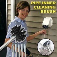 newest pipe inner cleaning brush 120 inch chimney sweeping set kit sweep brush drain rods flue cleaning