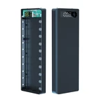 Внешний аккумулятор Quick Charge 10*18650, чехол с двумя USB-портами для мобильный телефон, QC 3,0 PD, корпус сделай сам, держатель для аккумуляторов 18650, зарядный бокс