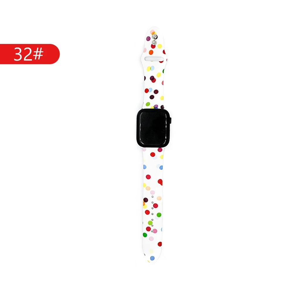 Ремешок для apple watch band 44 мм/38 мм apple watch 4/3/2/1 наручных часов iwatch, ремешок 42 мм/40 мм, correa, часы с силиконовым ремешком, ремешок для часов - Цвет ремешка: 32