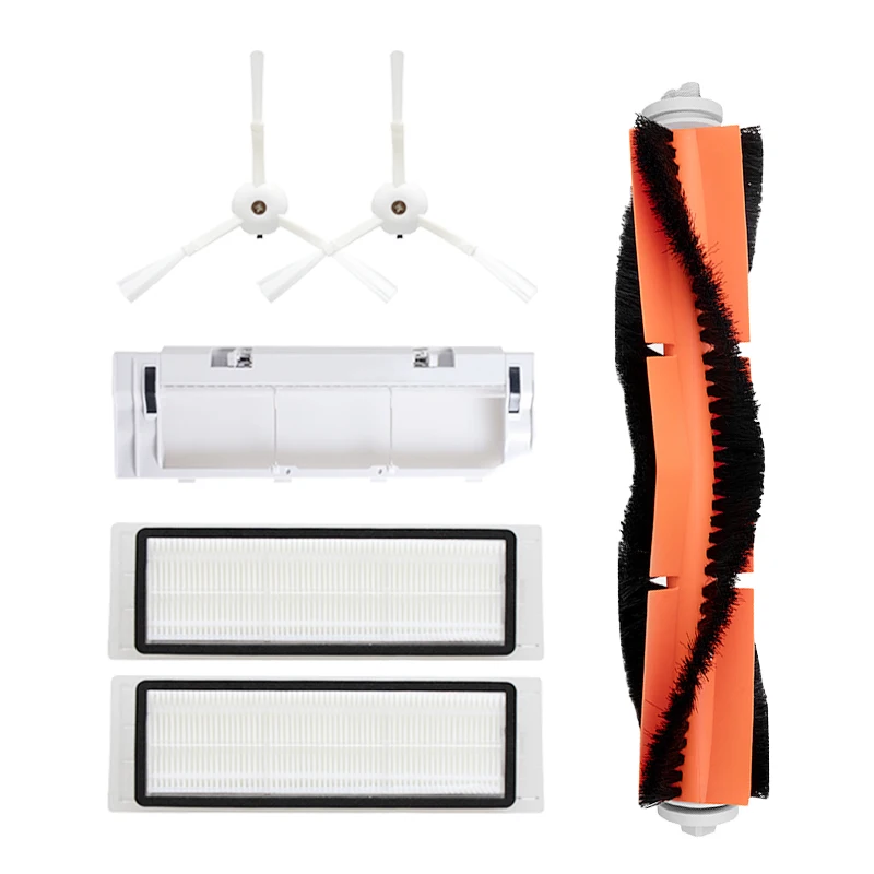 

2 Side Brush + 2 Hepa Filter + 1 Brush Cover + 1 Roller Brush for Xiaomi MI for Roborock S50 Robot Vacuum Cleaner Accessories