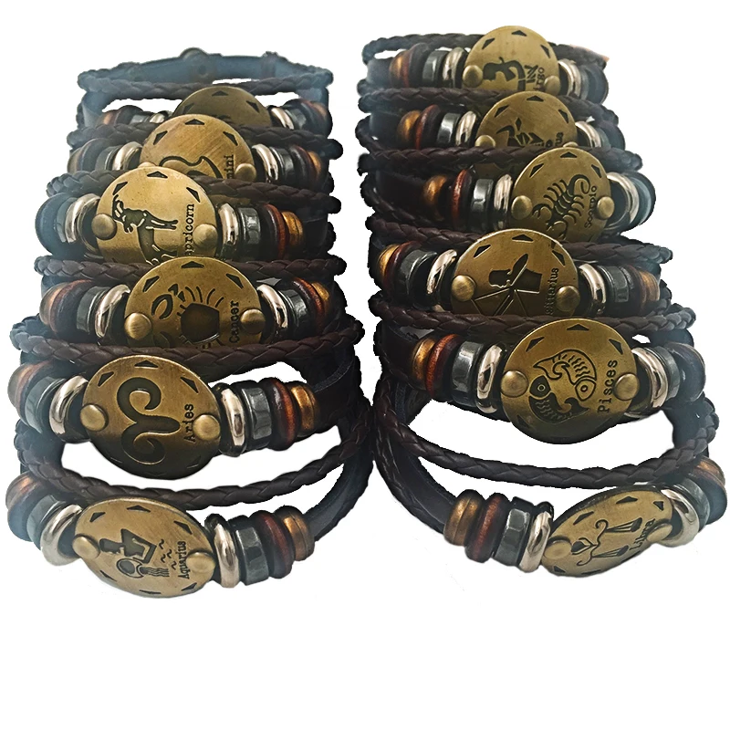 Прямая поставка кожаный браслет из кожзаменителя для мужчин и женщин|leather