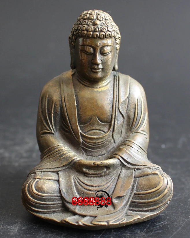 

Ancient old Tibet Buddhism Sakyamuni Shakyamuni Amitabha Buddha Statue