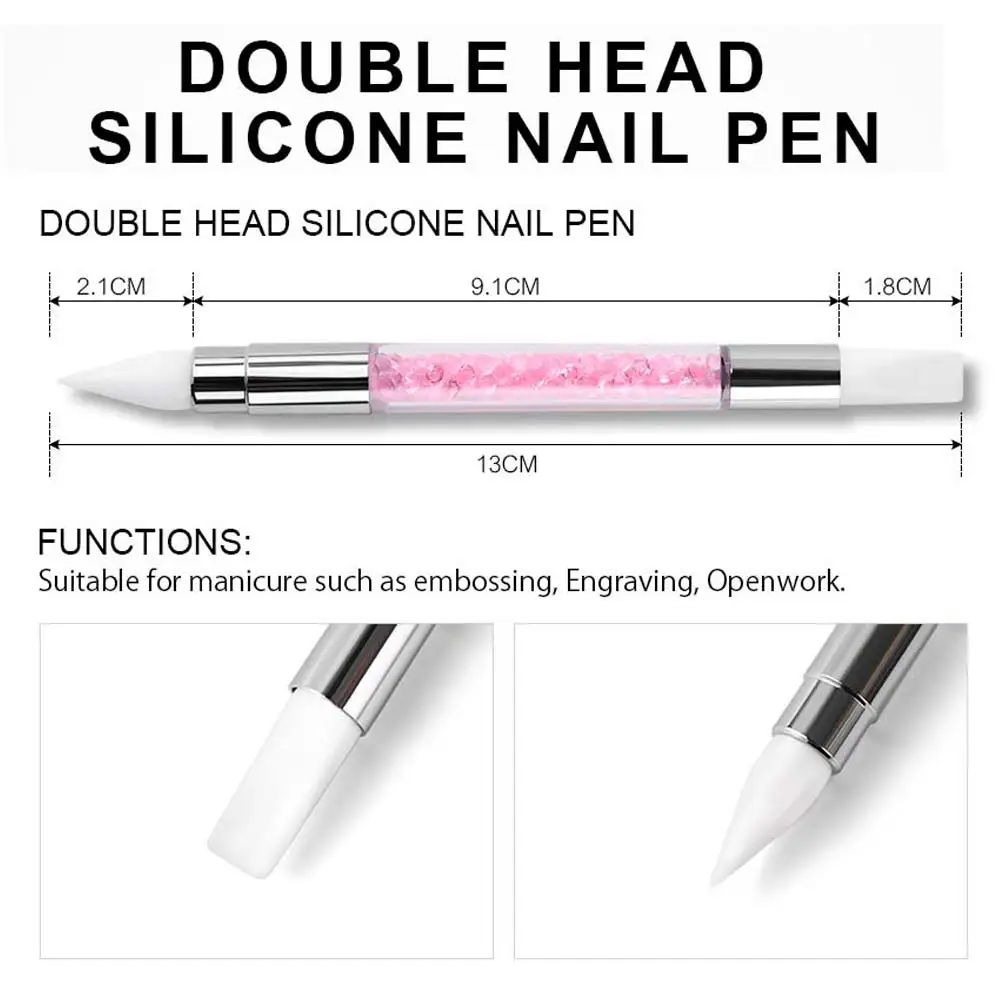 KADS НОВЫЕ 1 шт. Хорошенький ногтей Двойных Головок Гелевая Ручка Профессиональный