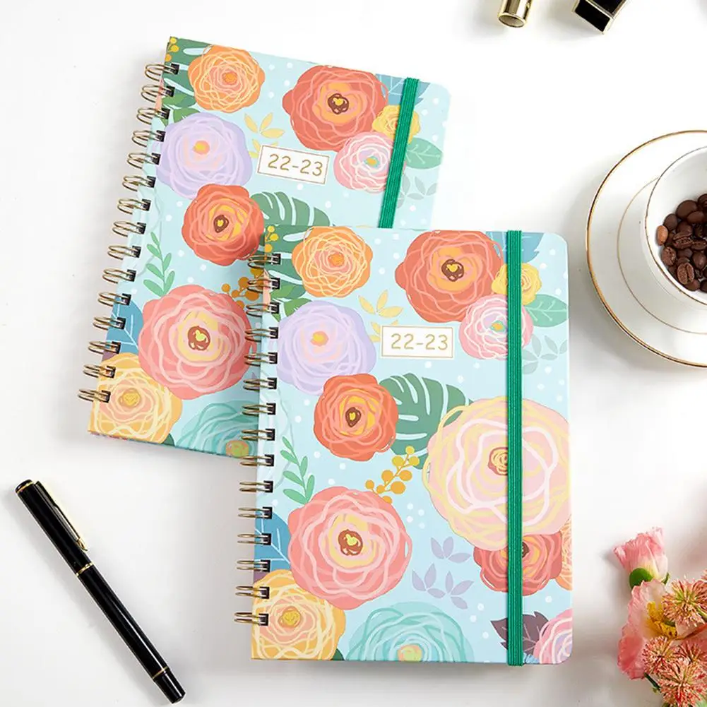 

Portable Notebook Planner 2022 2023 Agenda Notepad Daily Weekly Monthly Journal Organizer Notebooks Plan Book School Office